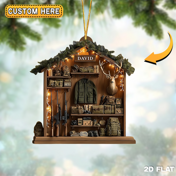 Joycorner Personalized Hunter Locker Ornament