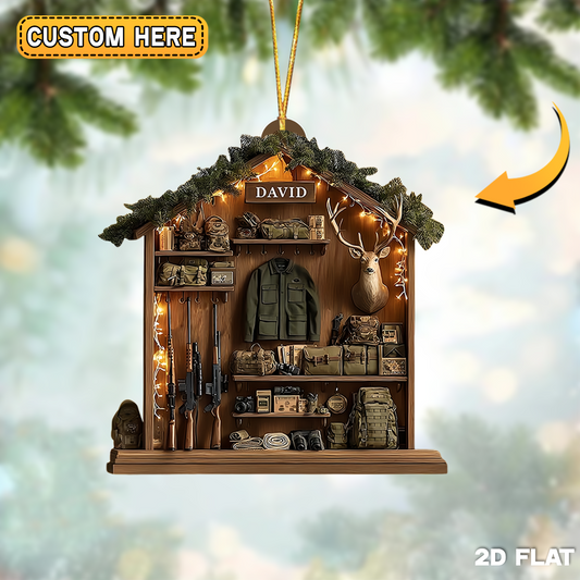 Joycorner Personalized Hunter Locker Ornament