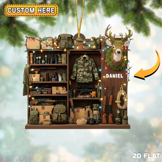 Joycorner Personalized Hunting Gear Ornament