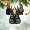 Joycorner Personalized Antler Skull Hunting Vest Ornament