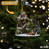 Joycorner Personalized Santa Bow Hunting Ornament