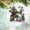 Joycorner Personalized Santa Bow Hunting Ornament