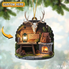 Joycorner Personalized Deer Skull Cabin Ornament