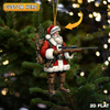 Joycorner Personalized Christmas Hunter Santa Ornament