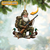 Joycorner Personalized Santa Duck Hunter Ornament