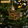 Joycorner Personalized Duck Sleigh Santa Ornament