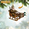 Joycorner Personalized Duck Sleigh Santa Ornament