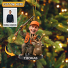 Joycorners Personalized Hunting Christmas Ornament Custom Photo Gift For Hunters Lover