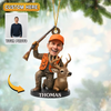 Joycorners Personalized Hunting Christmas Ornament Custom Photo Gift For Hunters Lover