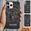 Joycorners Deer Skull Antlers Camo Personalized Name Phone Case