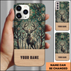 Joycorners Stained Glass Art Deer Personalized Name Phone Case