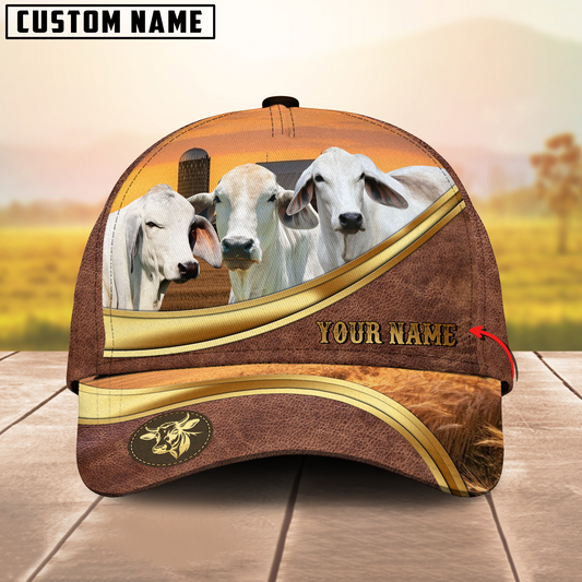 Joycorners Brahman Golden Line Personalized Name 3D Cap