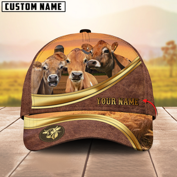 Joycorners Jersey Golden Line Personalized Name 3D Cap