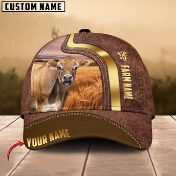 Joycorners Jersey Golden Field Personalized Name 3D Cap