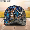 Joycorners Deer Hunting Hat – 3D Buck Antler Forest Camo Design – Custom Personalized Name Hunting Cap