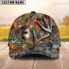 Joycorners Deer Hunting Hat – 3D Buck Antler Forest Camo Design – Custom Personalized Name Hunting Cap
