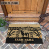 Joycorners Brahman Sunshine Field Custom Farm Name Custom Year Coir Doormat