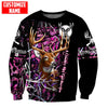 Joycorners Customized Name Love Hunting 3D All Over Printed