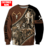 Joycorners Customized Name Deer Hunting 3D Design All Over Printed