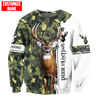 Joycorners Customized Name Deer Hunting 2 3D Design All Over Printed