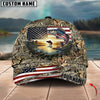 Joycorners American Flag Fishing Sunrise Farm Scene Camo Custom Name 3D Cap (12 Breeds)