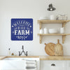 Joycorners Welcome To Our Farm Metal Sign, Farmhouse Wall Decor & Wall Art, Farm Decor for Kitchen, Rustic Farm Decor LM0110