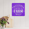 Joycorners Welcome To Our Farm Metal Sign, Farmhouse Wall Decor & Wall Art, Farm Decor for Kitchen, Rustic Farm Decor LM0110