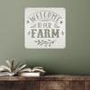 Joycorners Welcome To Our Farm Metal Sign, Farmhouse Wall Decor & Wall Art, Farm Decor for Kitchen, Rustic Farm Decor LM0110