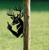 Maxcorners Funny Deer Hunting Metal Sign WITH LED/WITHOUT LED - Humorous Buck Yard Decor, Gag Gift for Hunters & Outdoor Enthusiasts MT0110