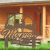 Joycorners Custom Deer Camp Laser Cut Metal Yard Stake-Custom-Personalized Deer Yard Sign - Deer-Hunting Cabin-Business LM0110