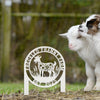 Joycorners Floral Goat Metal Stake for Yard - Unique Outdoor Art - Charming Farmhouse Decor - Rustic Garden Decoration - Cute Personalized Farm Sign LM0110