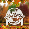 Joycorners Custom Deer and Turkey Metal Yard Stake - Personalized Custom Lawn-Yard Sign, Gift for Hunter, Hunting Gift LM0110