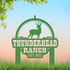 Joycorners Personalized Deer Lodge Yard Stake - Deer Cabin-Club-Organization-Business Yard Stake- Deer Hunter Club-Lodge LM0110