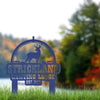 Joycorners Personalized Deer Lodge Yard Stake - Deer Cabin-Club-Organization-Business Yard Stake- Deer Hunter Club-Lodge LM0110