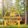 Joycorners Personalized Deer Lodge Yard Stake - Deer Cabin-Club-Organization-Business Yard Stake- Deer Hunter Club-Lodge LM0110