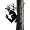 Maxcorners Funny Deer Hunting Metal Sign WITH LED/WITHOUT LED - Humorous Buck Yard Decor, Gag Gift for Hunters & Outdoor Enthusiasts MT0110