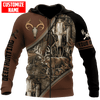 Joycorners Customized Name Deer Hunting 3D Design All Over Printed
