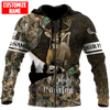 Joycorners Personalized Deer Hunting Camo Autunm 3D Design All Over Printed