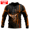 Joycorners Personalized Name Deer Hunting 3D Design All Over Printed