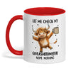 Joycorners Let Me Check My Giveashitomter Nope Nothing Cow Two Tone Mug