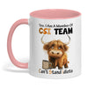 Joycorners Yes I Am A Member Of CSI Team Can't Stand Idiots Cow Two Tone Mug