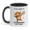 Joycorners Let Me Check My Giveashitomter Nope Nothing Cow Two Tone Mug