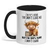 Joycorners I'm 97% Sure You Don't Like Me Cow Two Tone Mug