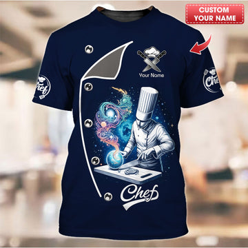 Joycorners Personalized Chef Shirt - Cosmic Gastronomy and Mystical Flavors MT2509