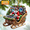 Joycorners DJ Santa Christmas Ornament, Personalized Ornament 2D Flat LM2211