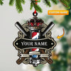 Joycorners Custom Barber Shop Ornament, Personalized Ornament 2D Flat LM2211