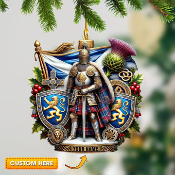 Joycorners Scotland Lover Christmas Ornament, Personalized Ornament 2D Flat LM2211