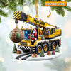Joycorners Crane Santa Christmas Ornament, Personalized Ornament 2D Flat LM2211