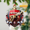Joycorners Custom Arsenal FC Lover Ornament, Personalized Ornament 2D Flat LM2211
