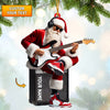 Joycorners Santa Street Musician Home Decor Christmas Ornament, Personalized Ornament 2D Flat LM2211